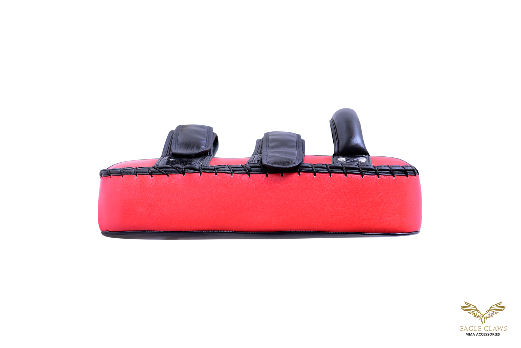 thai kick pads – black/red