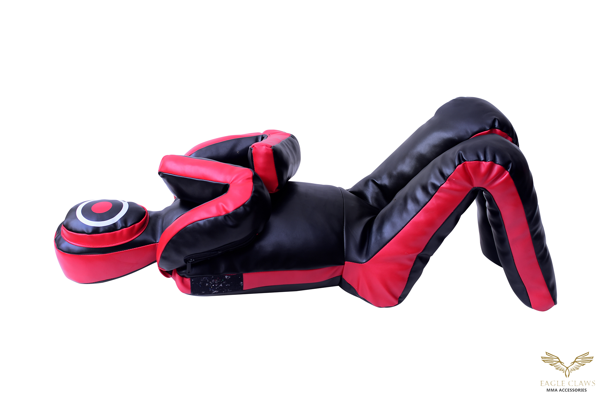 grappling dummy – black/red kneeling large