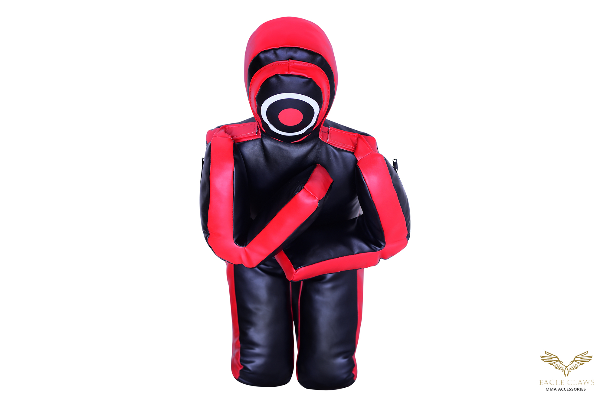 grappling dummy – black/red kneeling large