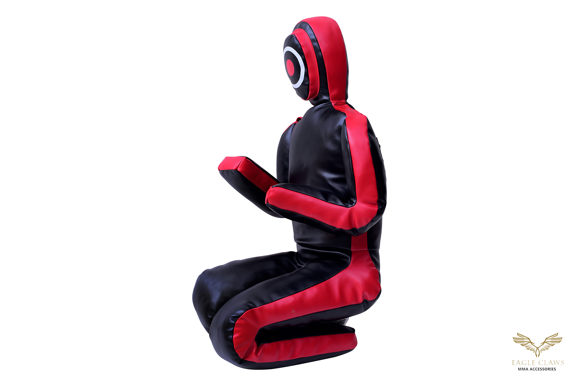 grappling dummy – black/red kneeling large